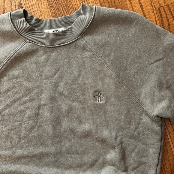 ETERNE SHRUNKEN RAGLAN SWEATSHIRT in Clay size Medium - Picture 6 of 8
